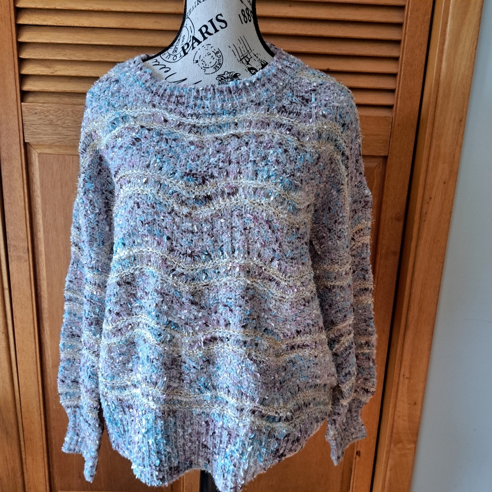 DAVI & DANI multicolor Knit Sweater Size 1x